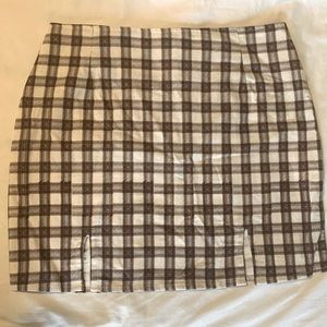 Motel brand plaid mini skirt